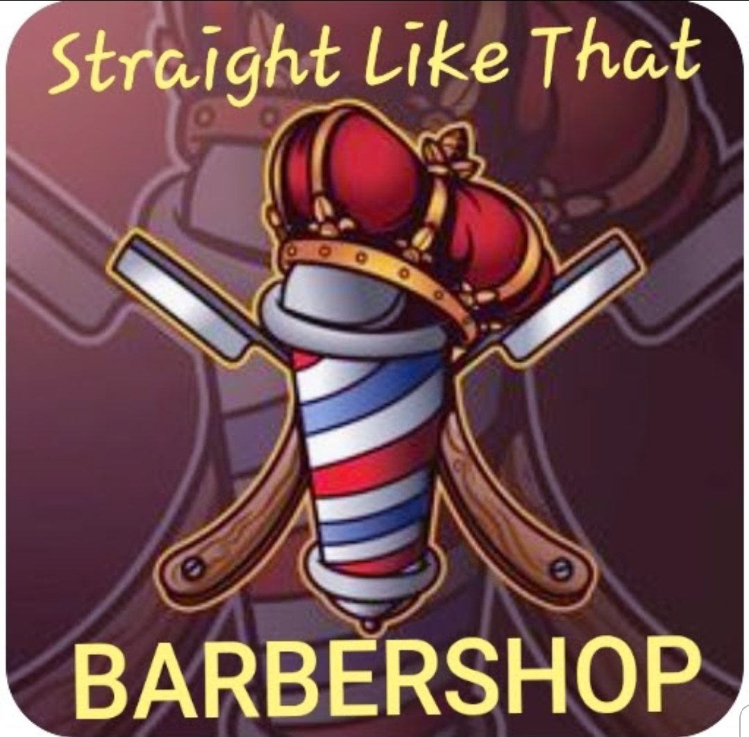 Straight Like That Barbershop logo